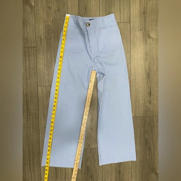 Maeve by Anthropologie The Colette Magic Fabric Crop Wide-Leg Pants Size 26 - Picture 5 of 10